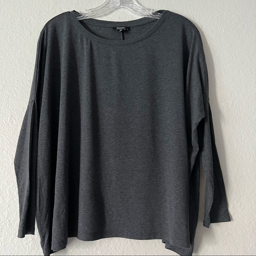 Bershka Collection Gray Long Sleeve Top small